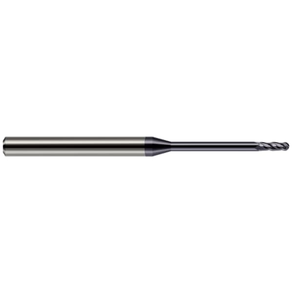 Miniature End Mill - 4 Flute - Ball, 0.0470" (3/64)